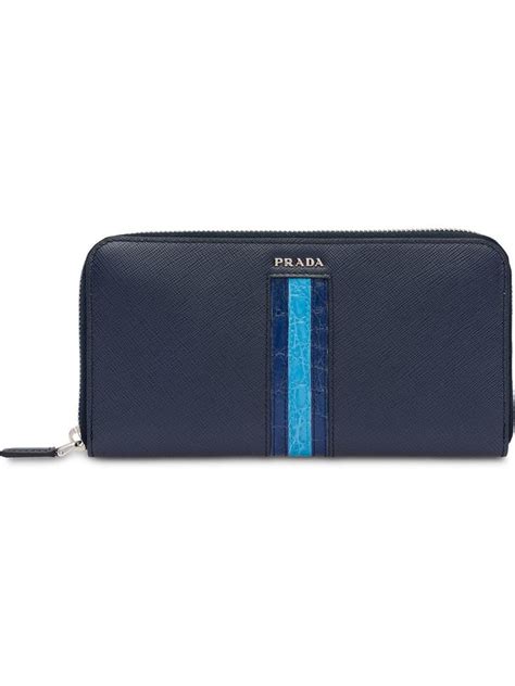 prada portemonnaie blau|prada wallet holder.